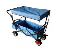 AXI Chariot pliable AB210 avec toit, sac, frein et barre de poussée – Gris