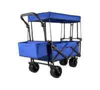 Chariot Pliable avec Toit Chariot de Jardin Pliable 92,7 x 54,3 x 98,5 cm