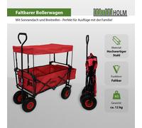 Chariot Pliable Avec Toit Et Roues En PU Chariot À Main Pliable