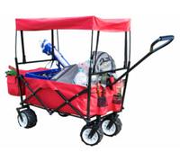 Chariot pliable avec toit et roulettes tout-terrain XCase