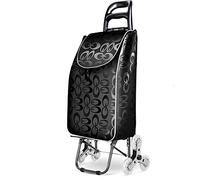Chariot Pliable, Chariot de Courses Mobile pour Monter Les escaliers, Chariot à Tirer Compact pour Un Transport et Un Rangement faciles