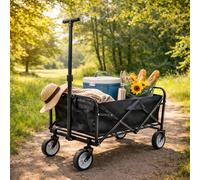 Chariot pliable chariot de transport chariot manuel chariot de jardin cadre e...