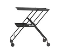 Chariot Pliable En Acier RS11B Plico Alessi Noir