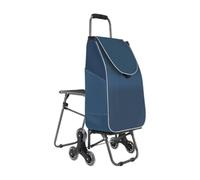 Chariot pliable imperméable portable à 3 roues pour escalier | s Pour aliments pour escaliers, personnes âgées, appartement, supermarché, blanchisserie, maison, voiture, bus