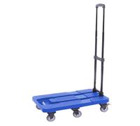 Chariot Pliable léger à Plateau avec 6 Roues et Base Extensible. Facile à manœuvrer, ce Diable est idéal pour Les aéroports, Les entrepôts et Les défilés. Solution de tra