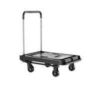 Chariot pliable léger avec roulettes - Chariot manuel portable pour un usage domestique - Petit chariot de service pour un transport facile de charges lourdes