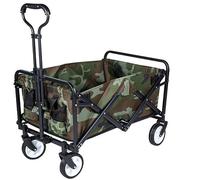 Chariot pliable multicolore sur roues - Chariot utilitaire polyvalent pour le camping, les sports de plein air et les festivals - Design léger et portable