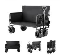 Chariot Pliable Multifonction 200kg, Plage/Camping/Courses, Roues 360°