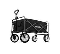 Tectake Chariot pliable LEON avec freins, capacité de charge 80kg - noir