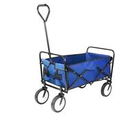 Chariot pliable, plage pliable, poids lourd, bleu
