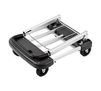 Chariot pliable portable avec 4 roues silencieuses - Outil de transport polyvalent pour la maison, le bureau et l'extérieur - Idéal pour déplacer des objets et des charges lourdes