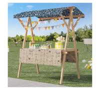Chariot pliable portable avec auvent pour vente alimentaire sur les marchés agricoles et festivals
