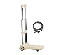 Chariot Pliable Portable - Capacité 100 kg Diable Léger | Hauteur Réglable d'une Main et Rangement Compact | sans Montage pour Courses, Bagages et Transport Domestique