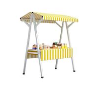 Chariot Pliable Portable, Chariots Multicolores, Comptoir Spacieux, Idéal Pour Les Marchés De Rue, Les Rues Gastronomiques Et Les Marchés Éphémères.(Yellow,190cm/74.9in)