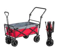 Chariot pliable portable - Utili pour le camping et la pêche, Heavy-Du Utili n (Rosso)