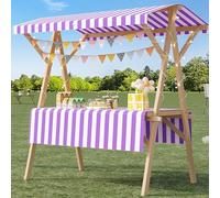 Chariot pliable pour hot-dog et crème glacée avec auvent - Poussette portable pour événements en plein air et festivals