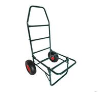 Chariot pliable Relaxdays H x L x P : 102 x 50 x 37 cm pneus gonflables jusqu'à 80 kg acier vert