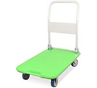 Chariot pliable robuste avec plate-forme plate en acier avec roues silencieuses, idéal pour le transport et le rangement - Chariot polyvalent pour la maison et le bureau