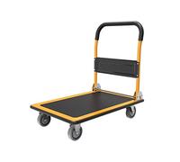 Chariot pliable robuste avec roues silencieuses - Plateforme portable pour un transport et un rangement faciles dans le jardin, l'entrepôt ou la maison - Idéal pour déplacer des charges lourdes