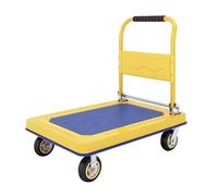Chariot pliable robuste - Chariot à plateau en acier pour un chargement et un rangement faciles, idéal pour la maison, le jardin et l'entrepôt