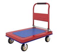 Chariot pliable robuste en acier pour un chargement et un rangement faciles - Chariot durable pour jardin, entrepôt et utilisation à la maison