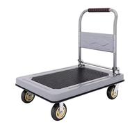 Chariot pliable robuste en acier pour un chargement et un rangement faciles - Chariot utilitaire durable pour la maison, le jardin et l'entrepôt