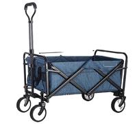 Chariot pliable robuste pour extérieur, jardin, camping et plage, chariot de sport utilitaire avec grande capacité, facile à transporter