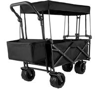 Chariot pliable - VEVOR - Acier robuste - Toit en polyester 600D - Grandes roues 360°