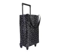 Chariot Pliant à Provisions Noir Paquet Imperméable, Roues D'escalier | Oxford Cloth Résistant, Poignée Télescopique, Capacité Généreuse, pour Courses, Camping et Déplacements Domestiques