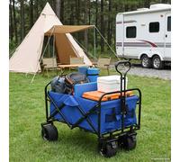 vidaXL Chariot à Main Pliable Bleu 89 x 63 x 96 cm