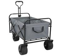 vidaXL Chariot à Main Pliable Bleu 89 x 63 x 96 cm