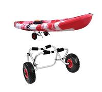 Chariot Pliant Kayak en Alliage D'aluminium Kayak Canoë Roue Dolly Bateau Transporteur Chariot Transport cargo 80kg