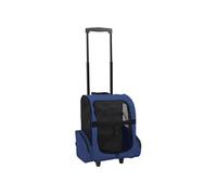 Chariot polyvalent pliable pour animaux de compagnie bleu