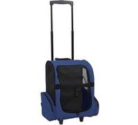 Sac De Transport À Roulettes Pliable Multifonction Pour Animaux Bleu
