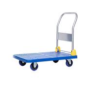 Chariot portable à plat avec roulettes pivotantes antidérapantes pour déménagement de bagages et bagages - Rangement facile et faible bruit