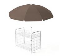 Chariot portable avec auvent - Support de présentation mobile pour aliments - Pliable - Pour les expositions artisanales des fermiers de rue, du marché