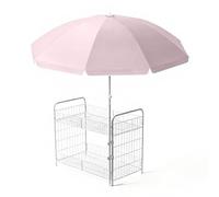 Chariot portable avec auvent - Support de présentation mobile pour aliments - Pliable - Pour les expositions artisanales des fermiers de rue, du marché