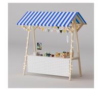 Chariot portable avec roulettes, support de marché pliable avec auvent pour marché fermier, support de concession mobile