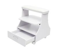 Chariot portable pour esthéticienne, manucure et pédicure, capacité de charge de 50 kg, avec 4 roulettes universelles et tiroir, pour pédicure, massage, soin des ongles des orteils