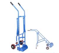 Chariot porte-bouteilles d'oxygène avec roues rétractables, fentes et poignées incurvées, grand chariot for bouteilles de gaz, for maisons retraite cliniques