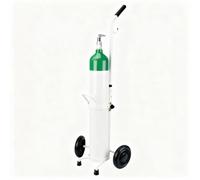 Chariot porte-bouteilles d'oxygène, chariot pour bouteille d'oxygène D/E monobloc, hauteur réglable, diable pour laboratoires, usines, supermarchés, écoles