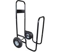 Chariot porte bûches avec bâche de protection