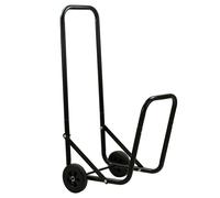 Chariot pour bûches de bois en métal sur roues