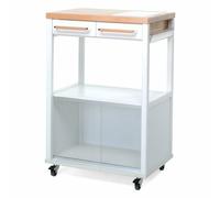Chariot Porte Préserver Foppapedretti Benchef Blanc Et Bois Naturel 339530