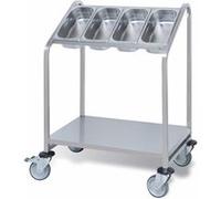 Chariot Porte-Ramasse Couverts GN 1/3 - Pujadas - Inox