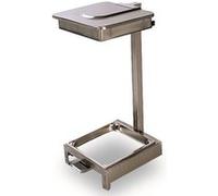 Chariot porte-sac poubelle professionnel Lg450 x P360 x h820 mm en inox pour sac de 110 L