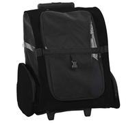 vidaXL – Chariot pour animaux de compagnie 3 en 1 design noir 48×32×57 cm tissu Oxford