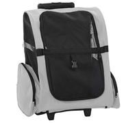 Chariot pour animaux de compagnie 3 en 1 Gris 48 x 32 x 57 cm Tissu Oxford