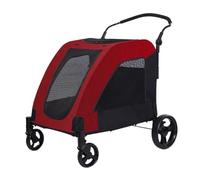 Chariot pour animaux de compagnie Chariots for animaux de compagnie moyens et grands, voyage en plein air, chariots de marche de grande taille for chiens, poussettes portables et pliables for animaux