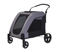Chariot pour animaux de compagnie Chariots for animaux de compagnie moyens et grands, voyage en plein air, chariots de marche de grande taille for chiens, poussettes portables et pliables for animaux